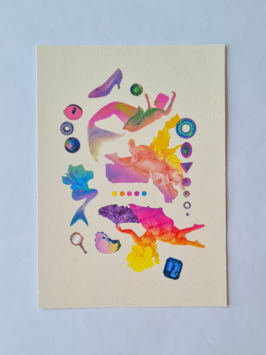 The Little Mermaid (LIGHT version), 5” x 7” art print