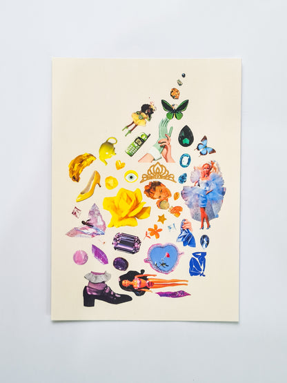 A Feminine Curation of Things, 5” x 7” art print