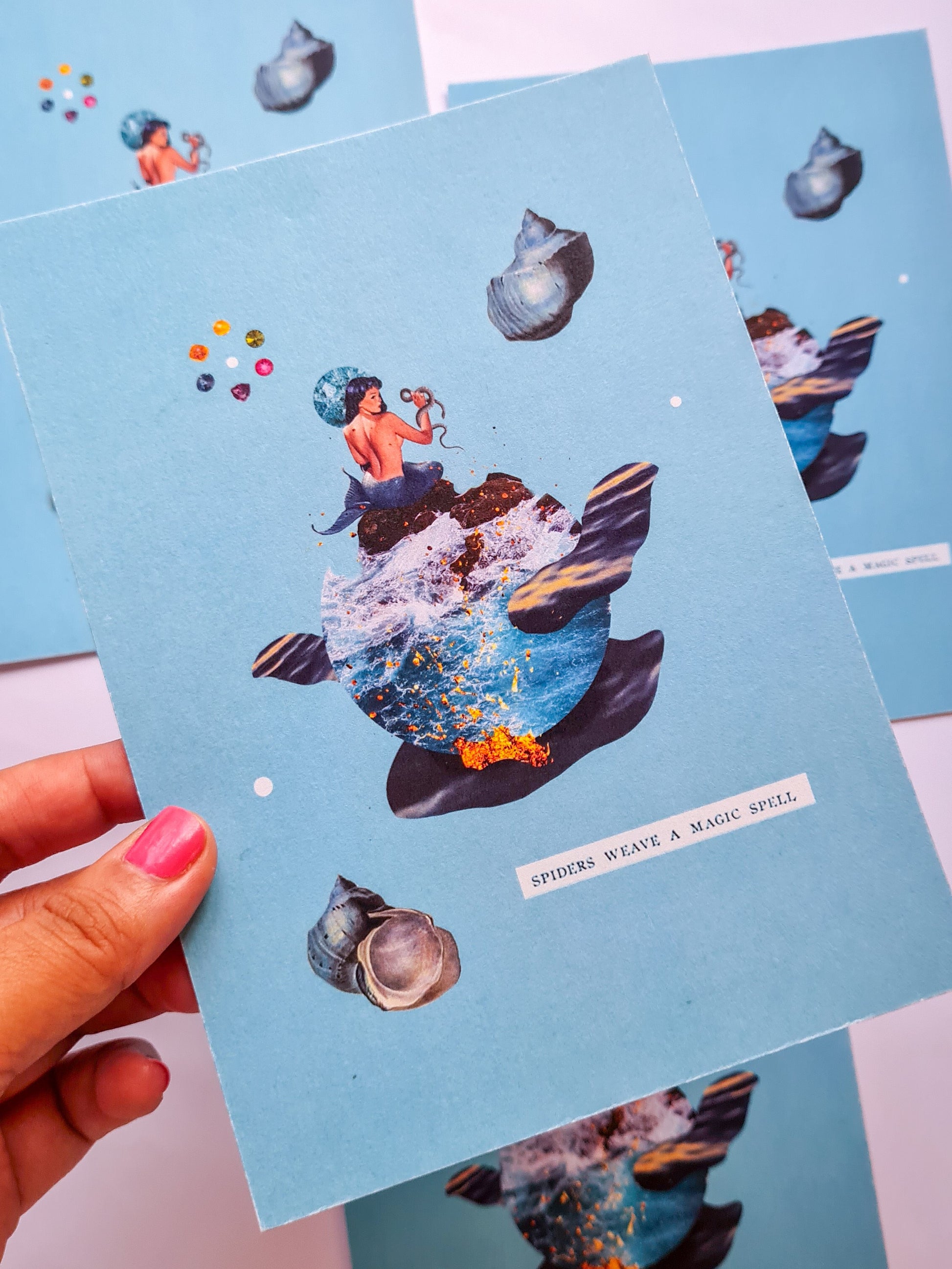 Mermaid's Tale, 5” x 7” art print - Woman Create