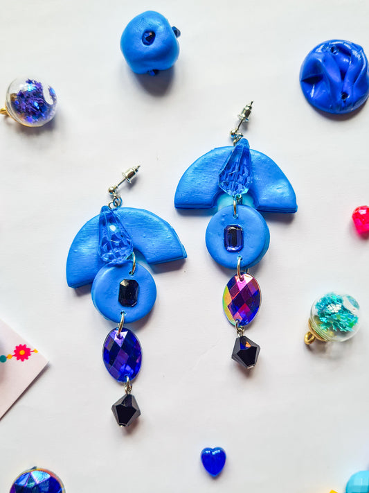 Blue Jewel Earrings