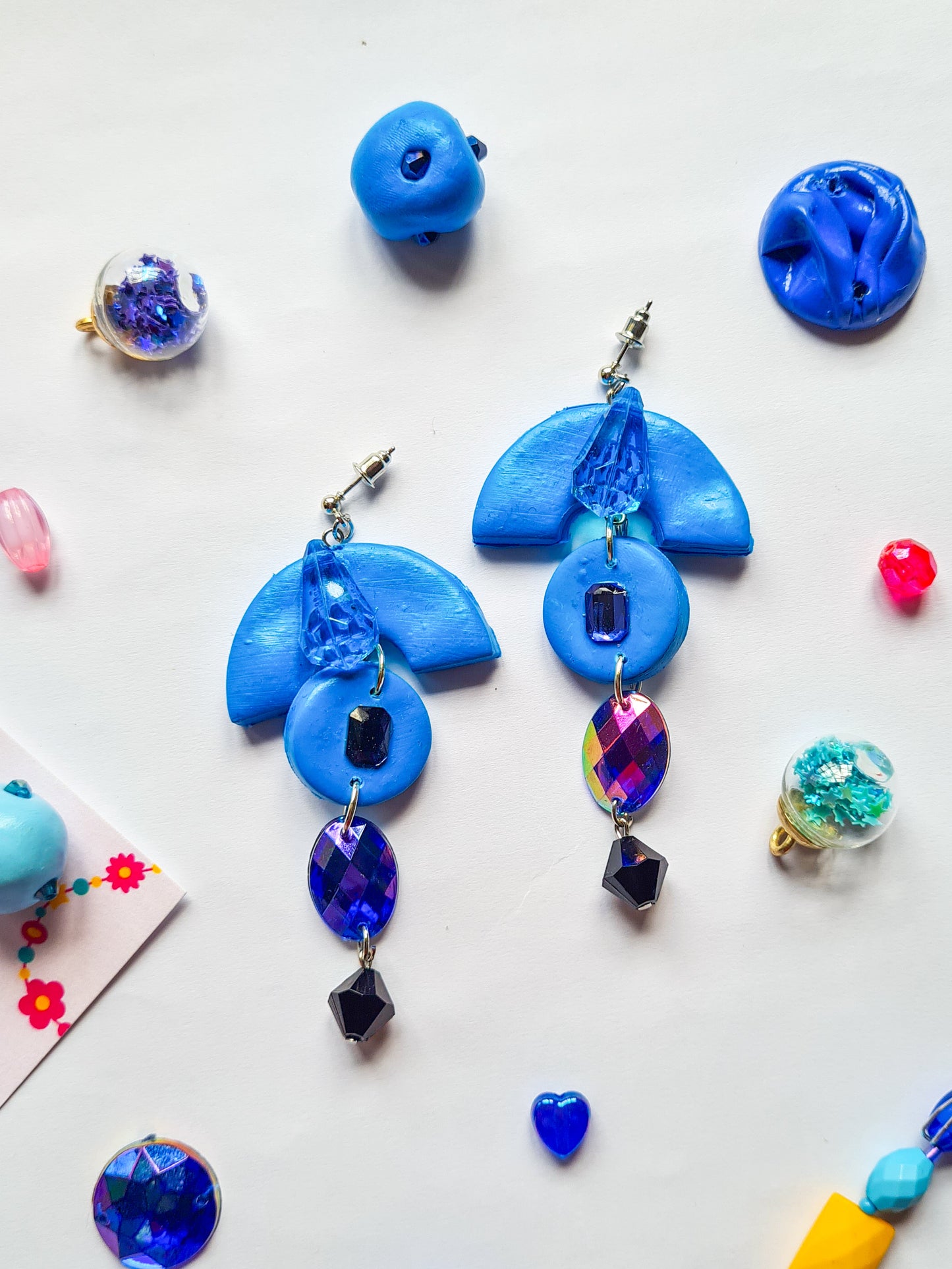 Blue Jewel Earrings