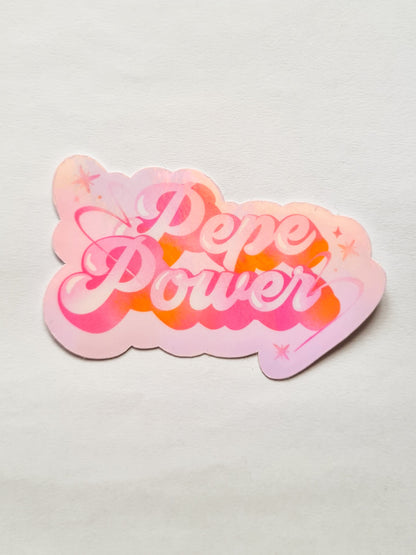 PEPE POWER type sticker - Woman Create