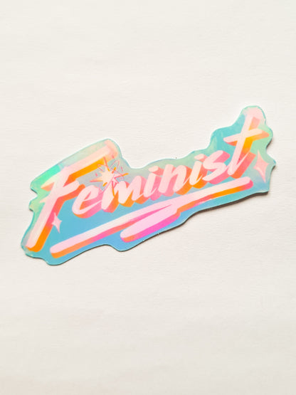 FEMINIST type sticker