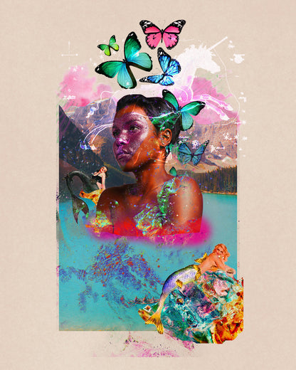 Mystical Water, A5 art print