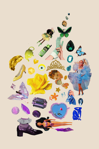 A Feminine Curation of Things, 5” x 7” art print