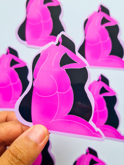 Pink Body #1 sticker - Woman Create