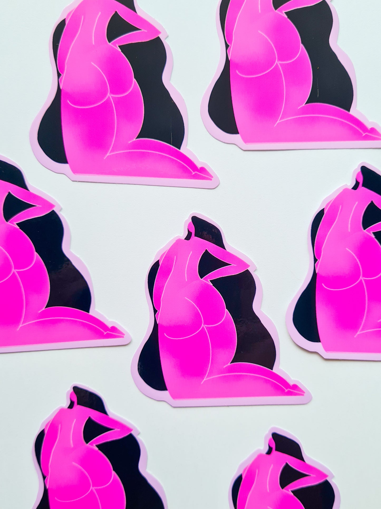 Pink Body #1 sticker - Woman Create